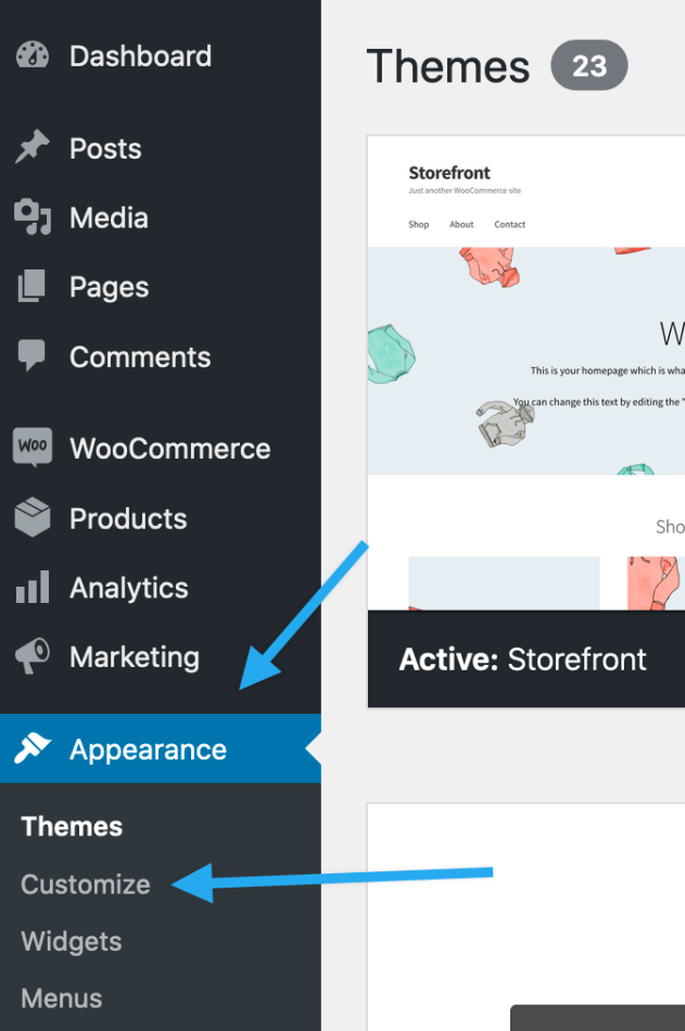 Customizer Manage Store Notice, Catalog View and Product